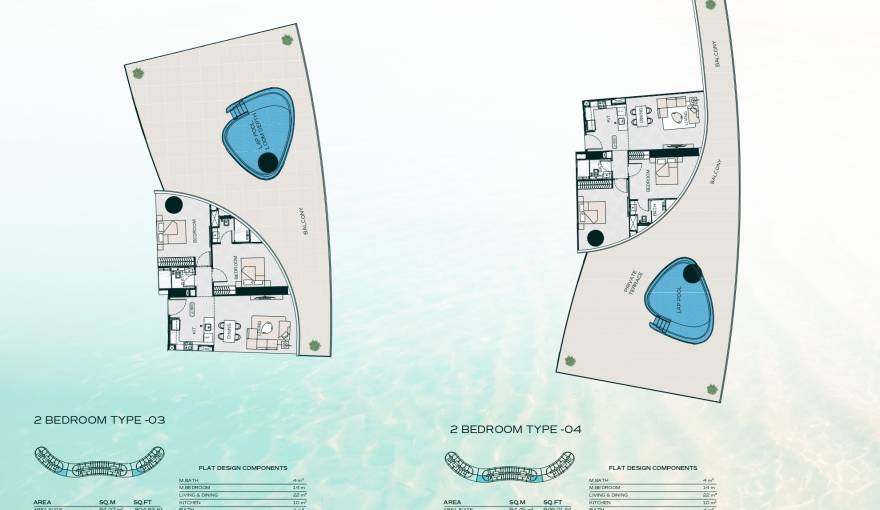 Plans Binghatti Aquarise