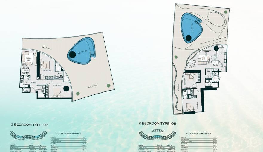 Plans Binghatti Aquarise