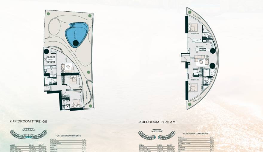 Plans Binghatti Aquarise