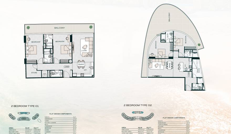 Plans Binghatti Aquarise