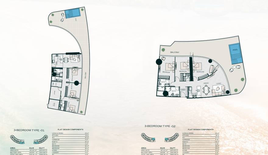 Plans Binghatti Aquarise