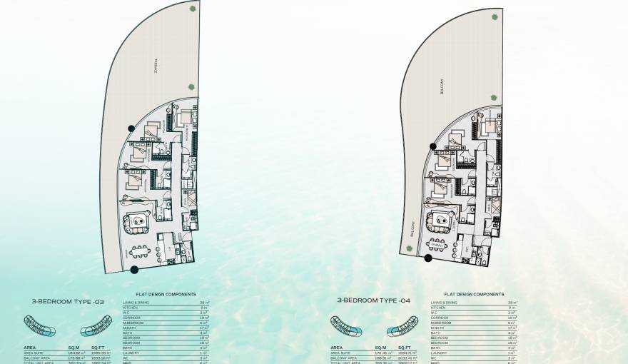 Plans Binghatti Aquarise