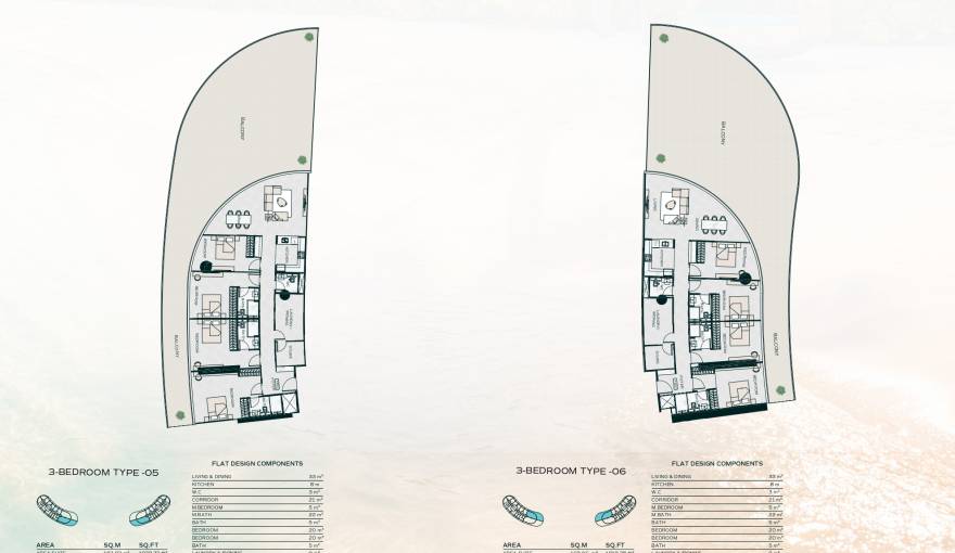 Plans Binghatti Aquarise