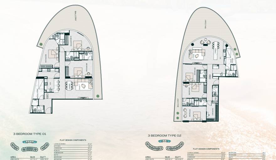 Plans Binghatti Aquarise