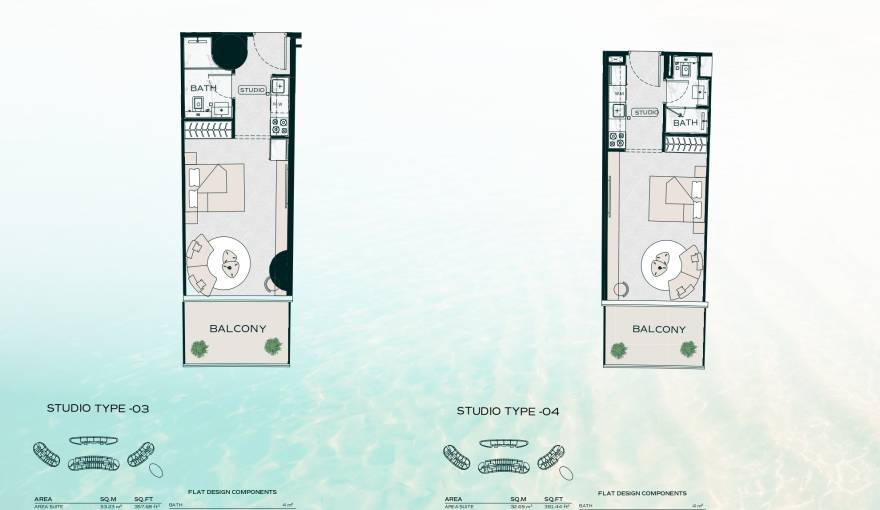 Plans Binghatti Aquarise