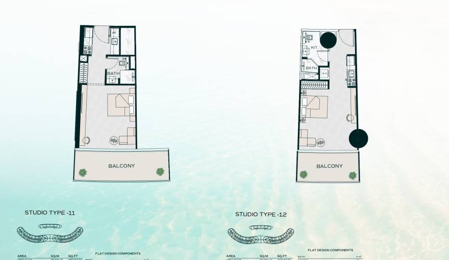 Plans Binghatti Aquarise