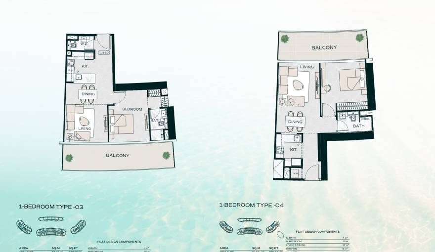 Plans Binghatti Aquarise