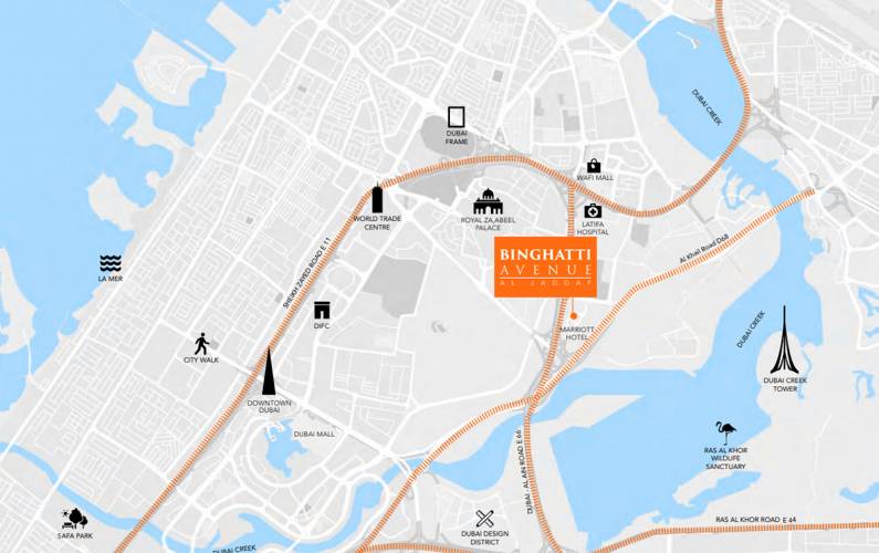 Site plan – Binghatti Avenue