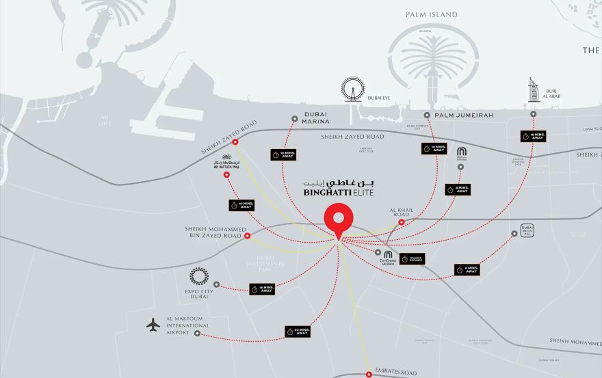 Site plan – Binghatti Elite