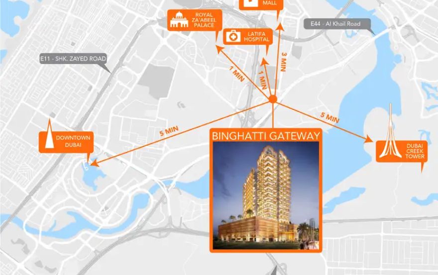 Site plan – Binghatti Gateway