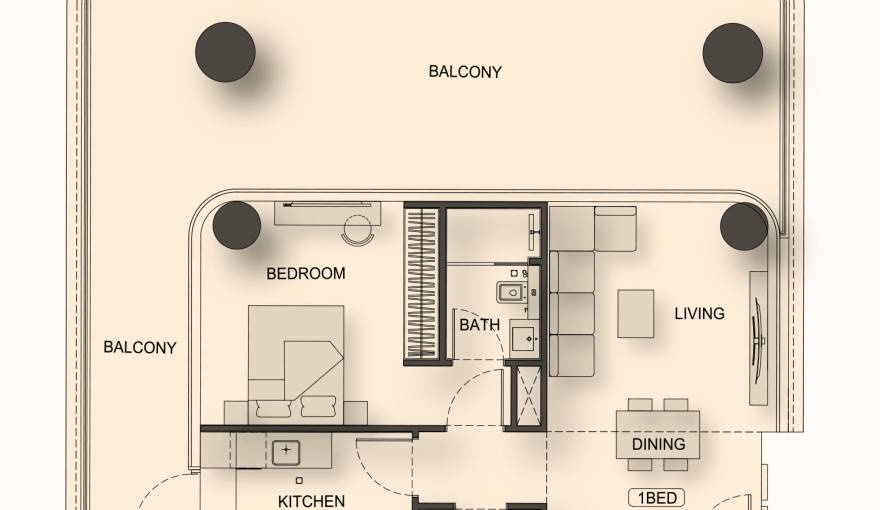 Plans Binghatti Hillside
