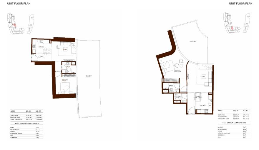 Plans Binghatti Hillviews
