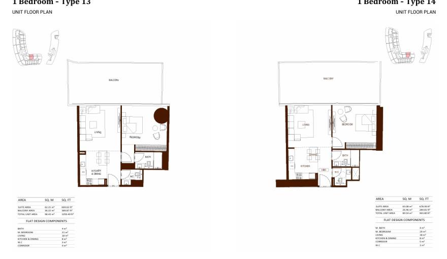 Plans Binghatti Hillviews