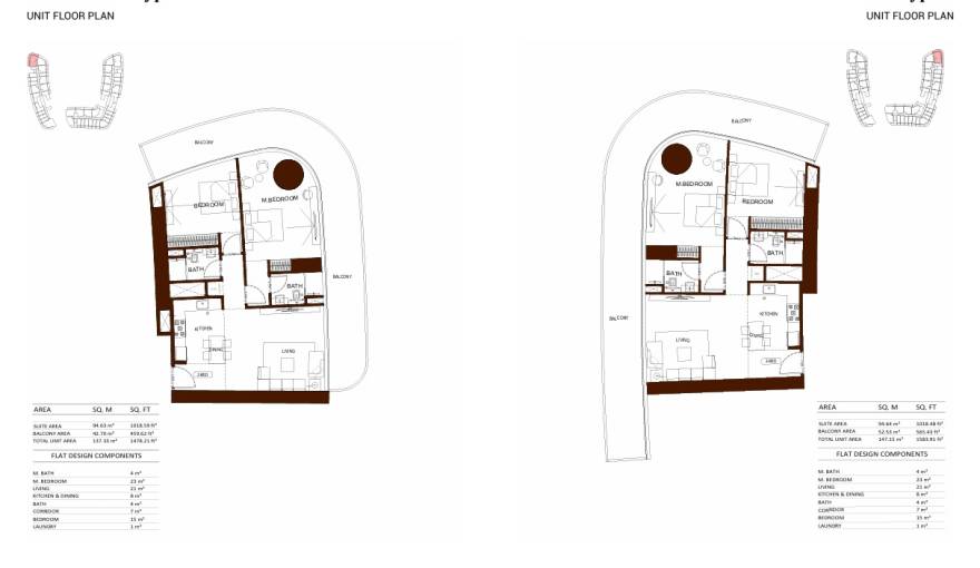 Plans Binghatti Hillviews