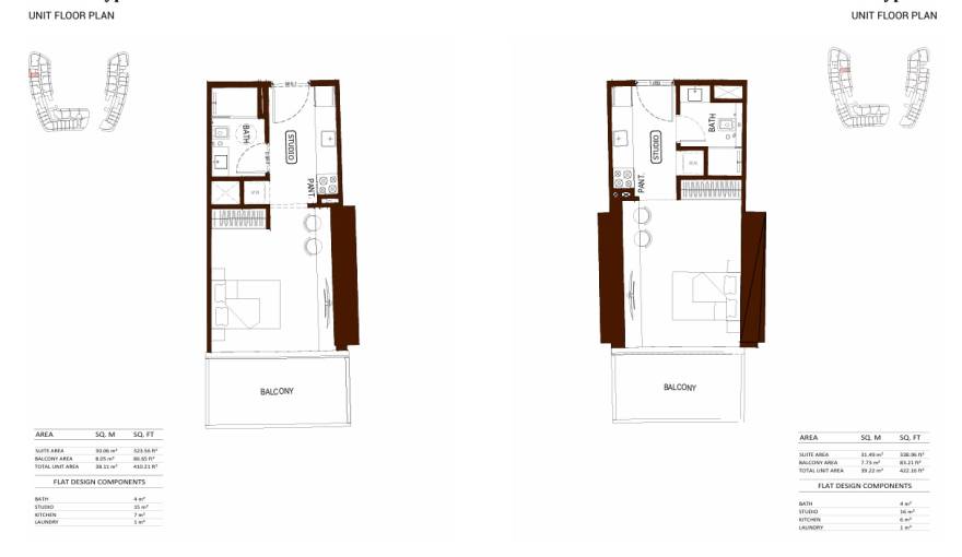 Plans Binghatti Hillviews