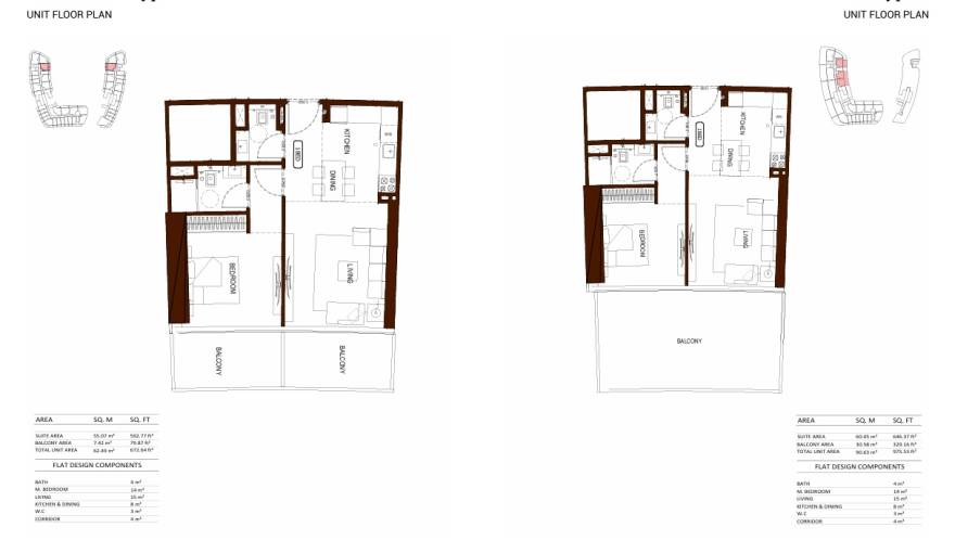 Plans Binghatti Hillviews