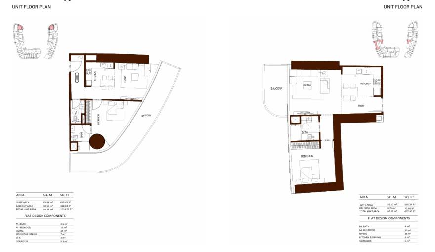 Plans Binghatti Hillviews