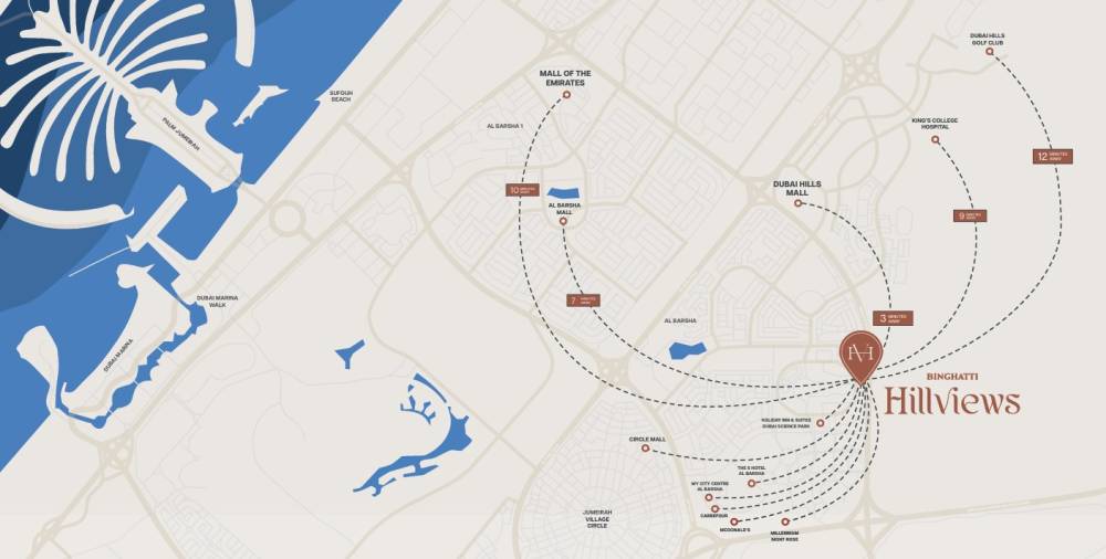 General plan – Binghatti Hillviews#1