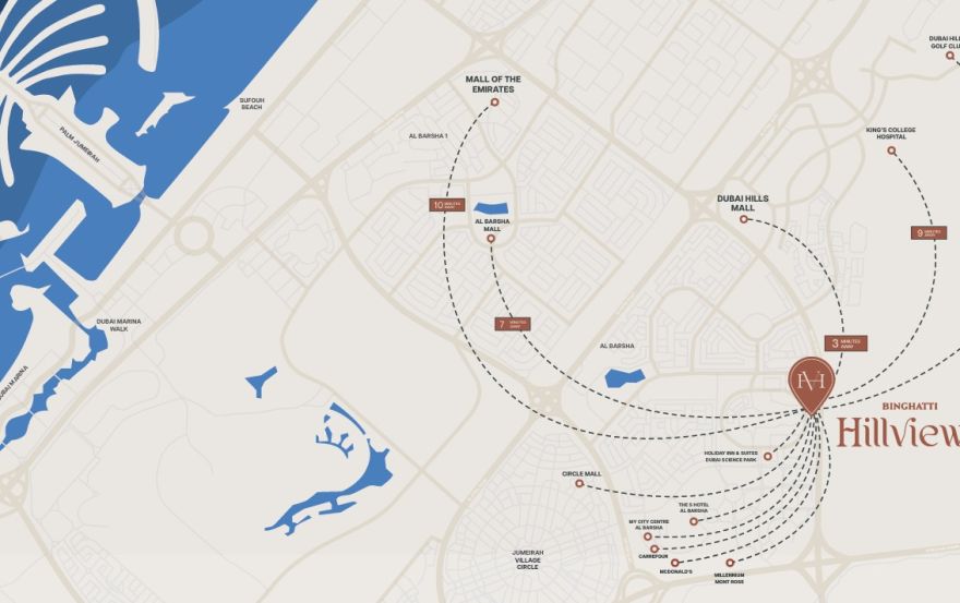 Site plan – Binghatti Hillviews