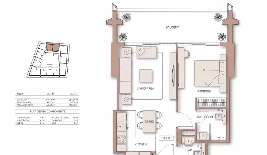 Plans Binghatti Pinnacle