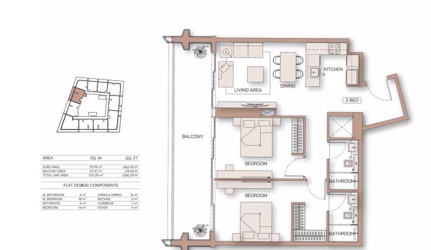 Plans Binghatti Pinnacle