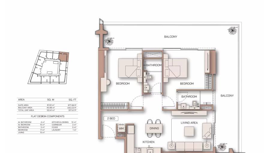 Plans Binghatti Pinnacle