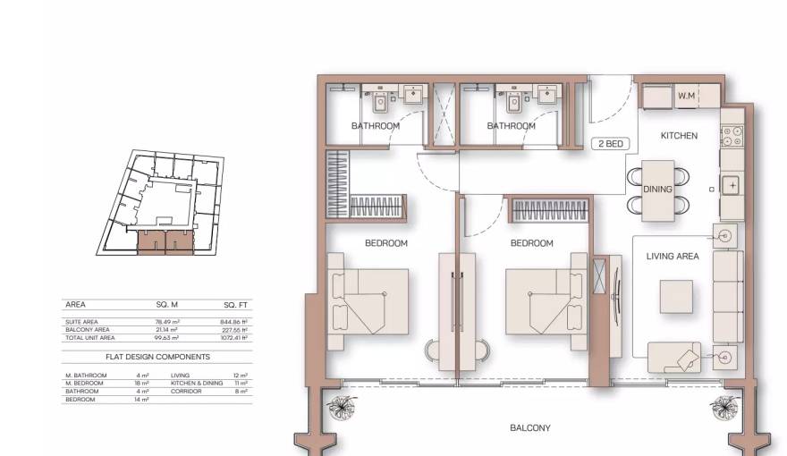 Plans Binghatti Pinnacle