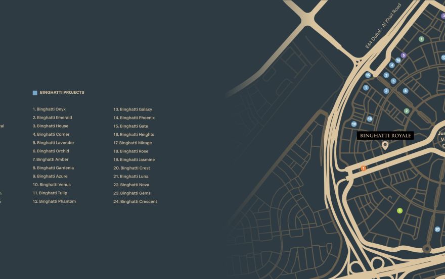 Site plan – Binghatti Royale