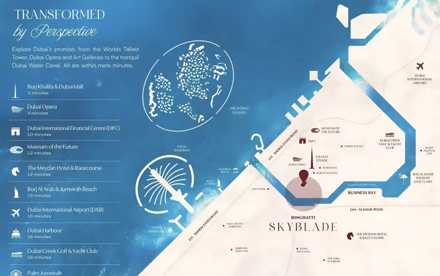 Site plan – Binghatti Skyblade