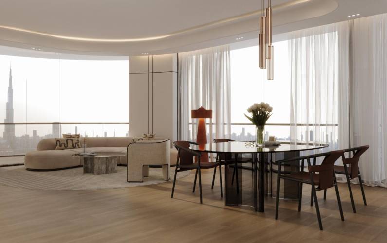 Interior design – Binghatti Skyhall