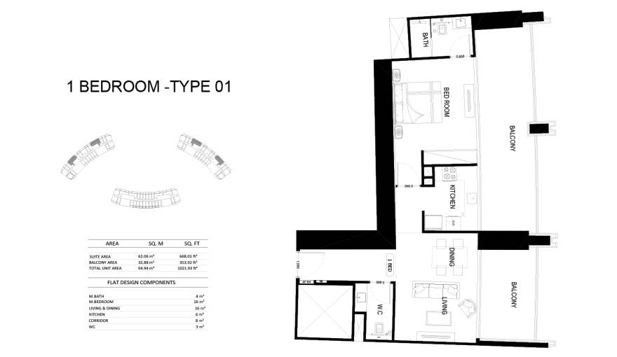 Plans Binghatti Skyrise