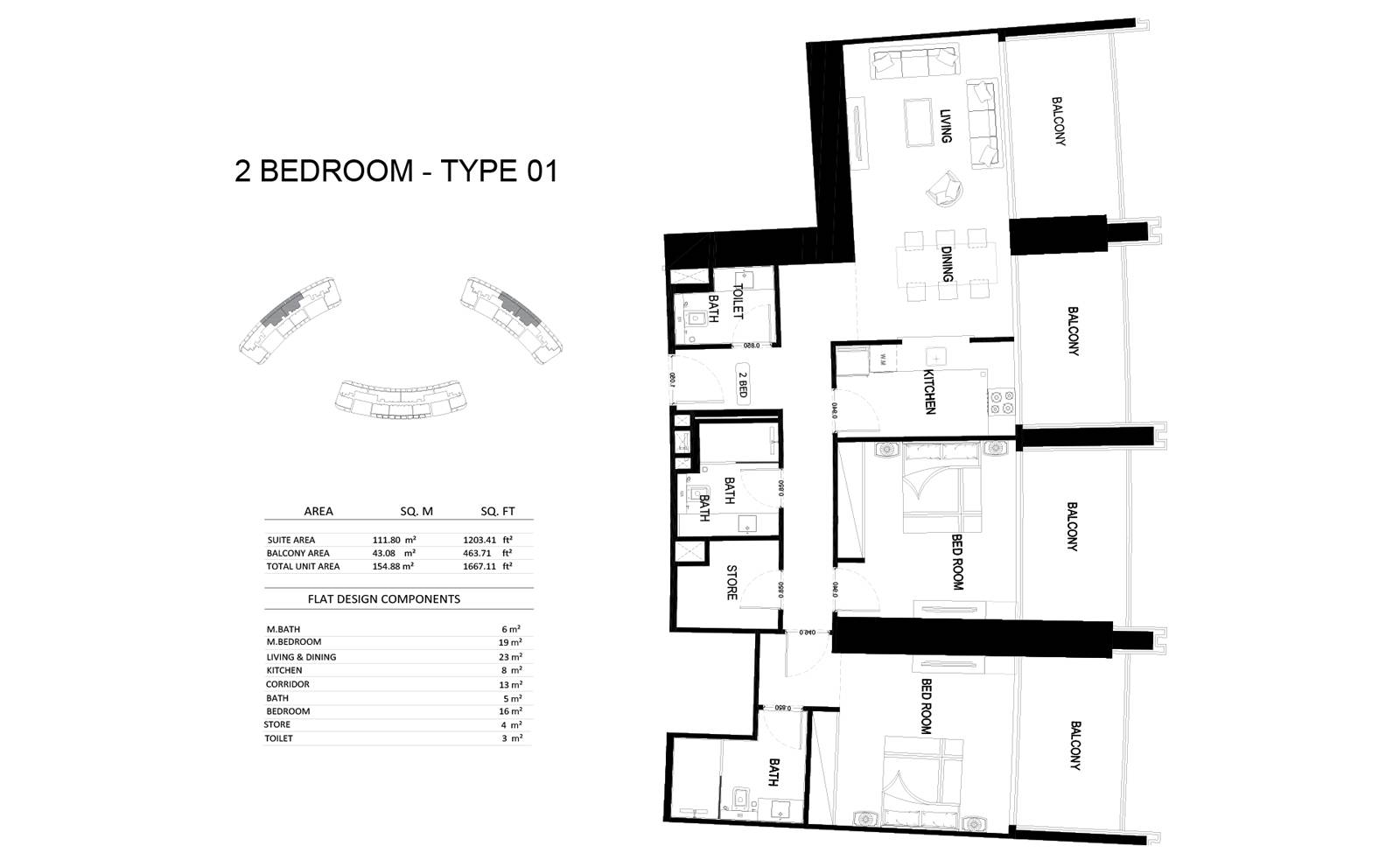 Plans Binghatti Skyrise #3