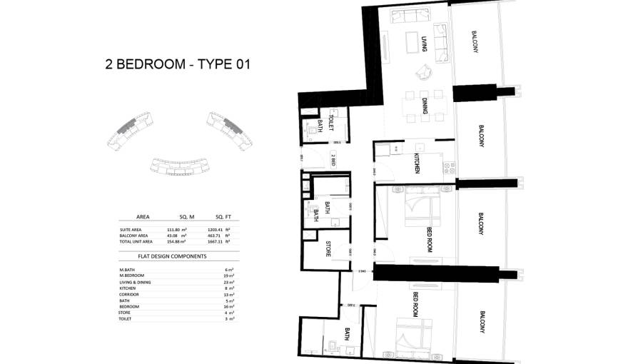 Plans Binghatti Skyrise