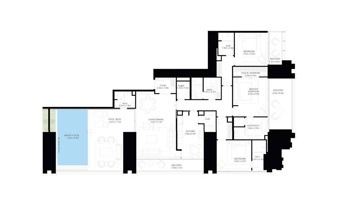 Plans Burj Binghatti-Jacob&Co Residences #5