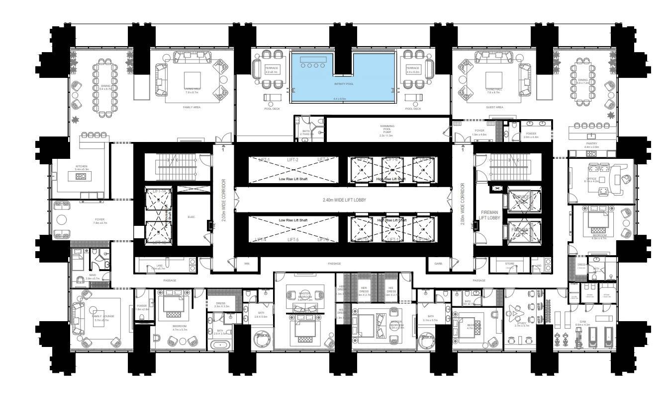 Plans Burj Binghatti-Jacob&Co Residences #7
