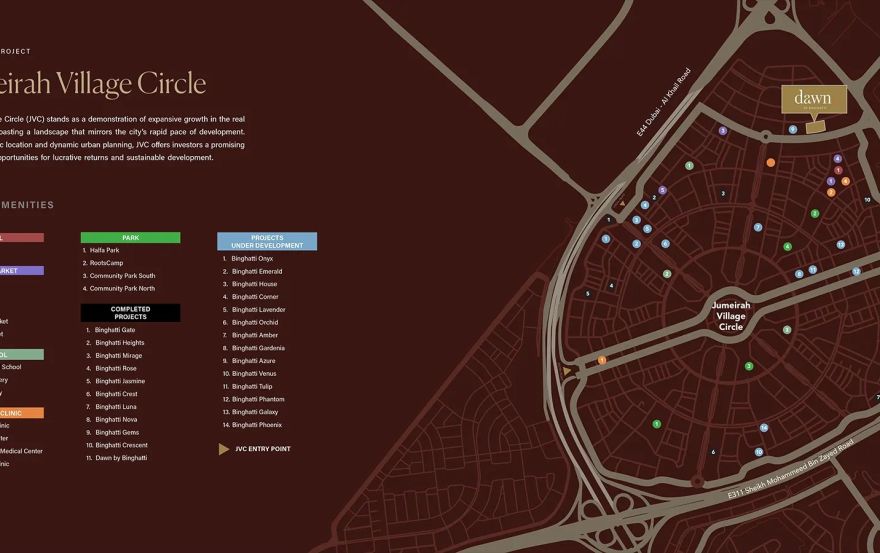 Site plan – Dawn By Binghatti