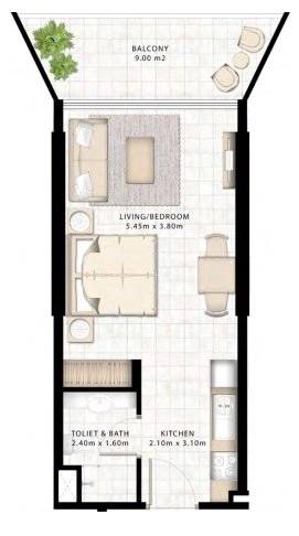 Plans Millennium Binghatti Residences #3