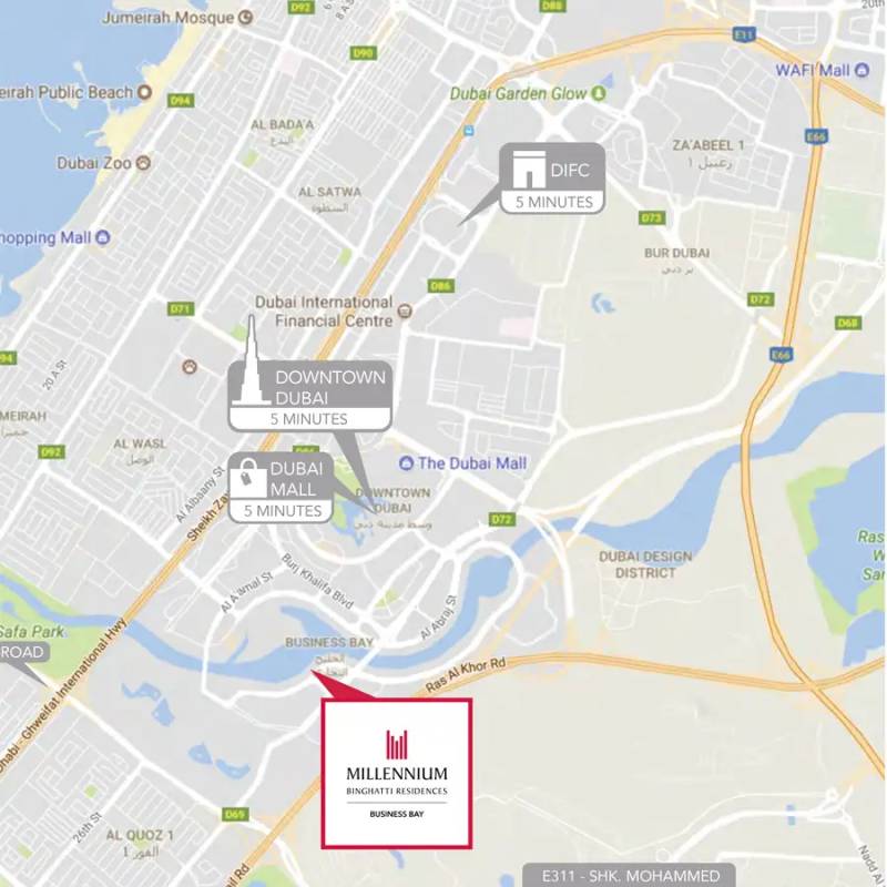 General plan – Millennium Binghatti Residences#1