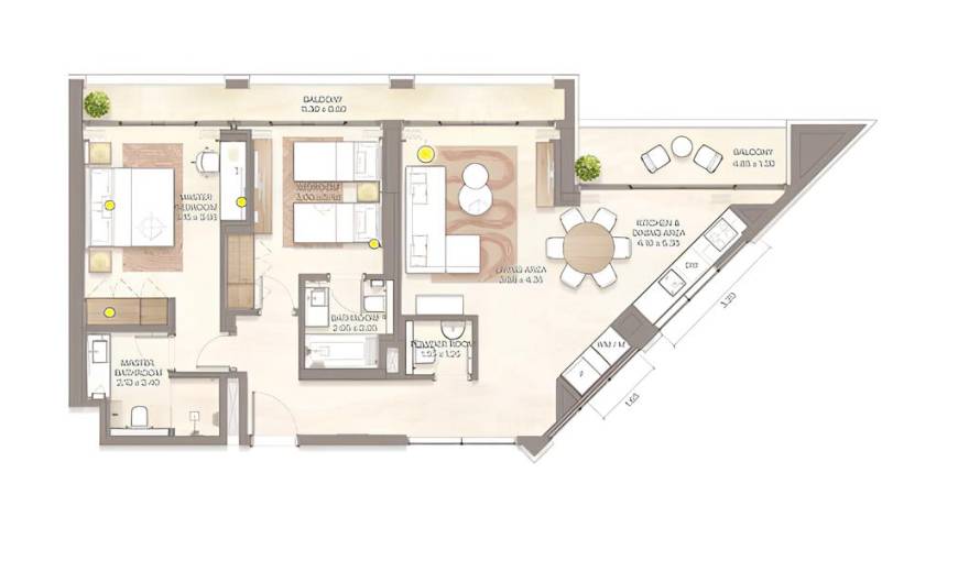Plans Bloom Arjaan by Rotana