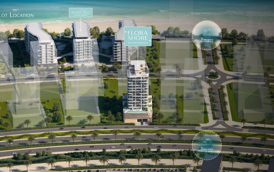 Site plan – Flora Shore Beachfront Residences