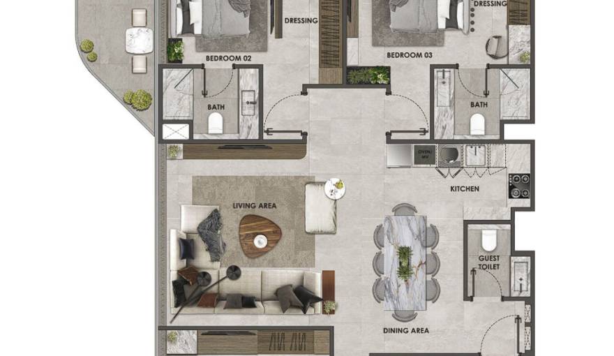 Plans Arya Residences