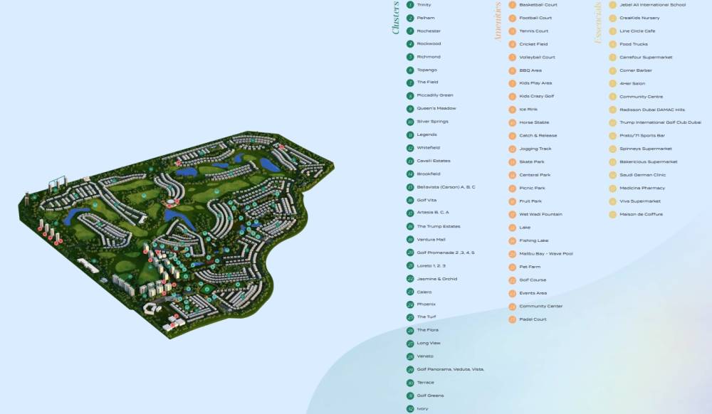 General plan – Damac District#1