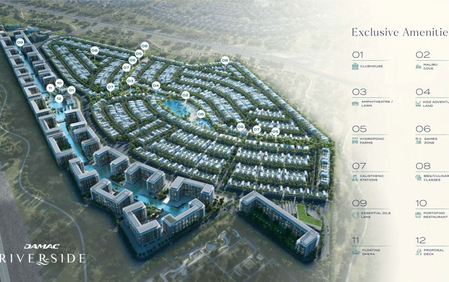 Site plan – Damac Riverside Views