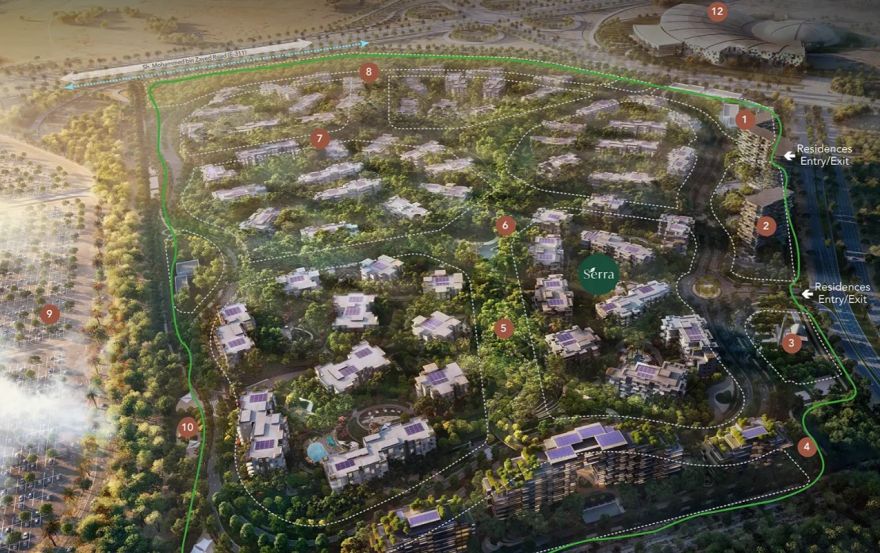 Site plan – Serra at Ghaf Woods