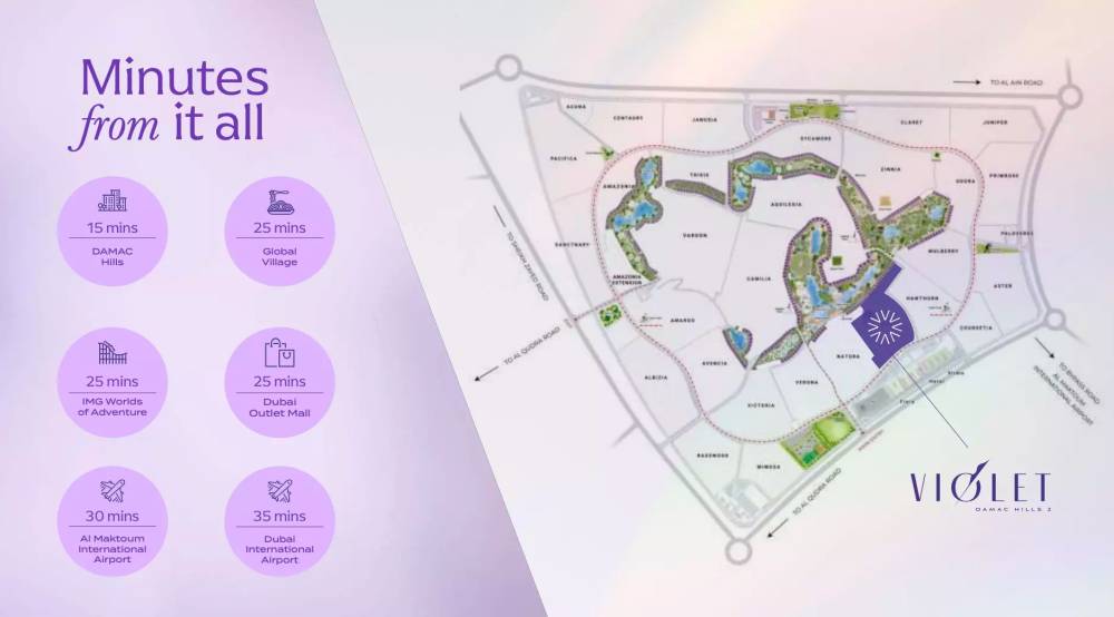 General plan – Violet Damac Hills 2#1