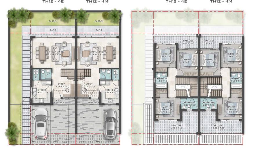 Plans Violet Damac Hills 2