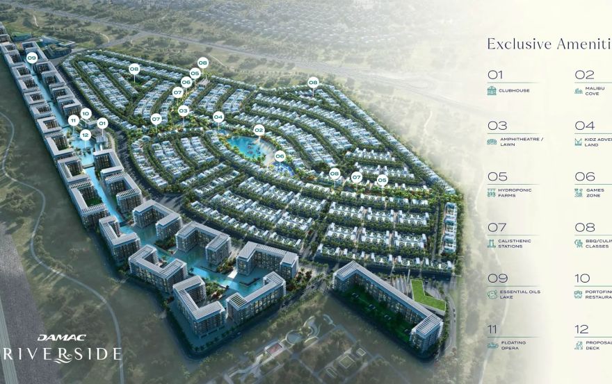 Site plan – Water Vein at Damac Riverside