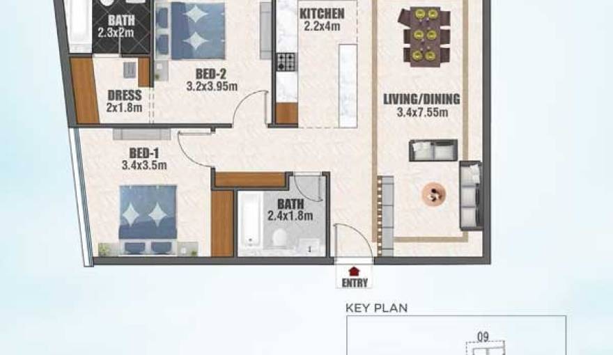 Plans Bayz Apartments