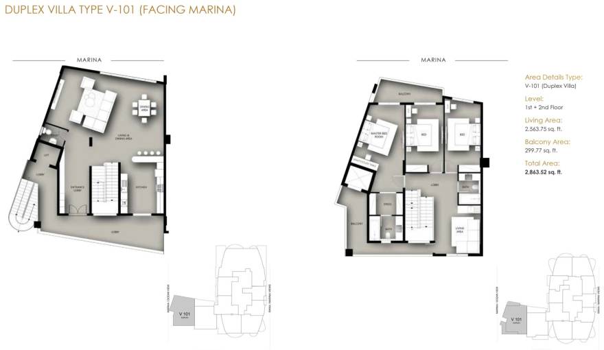 Plans Marina Star Residences
