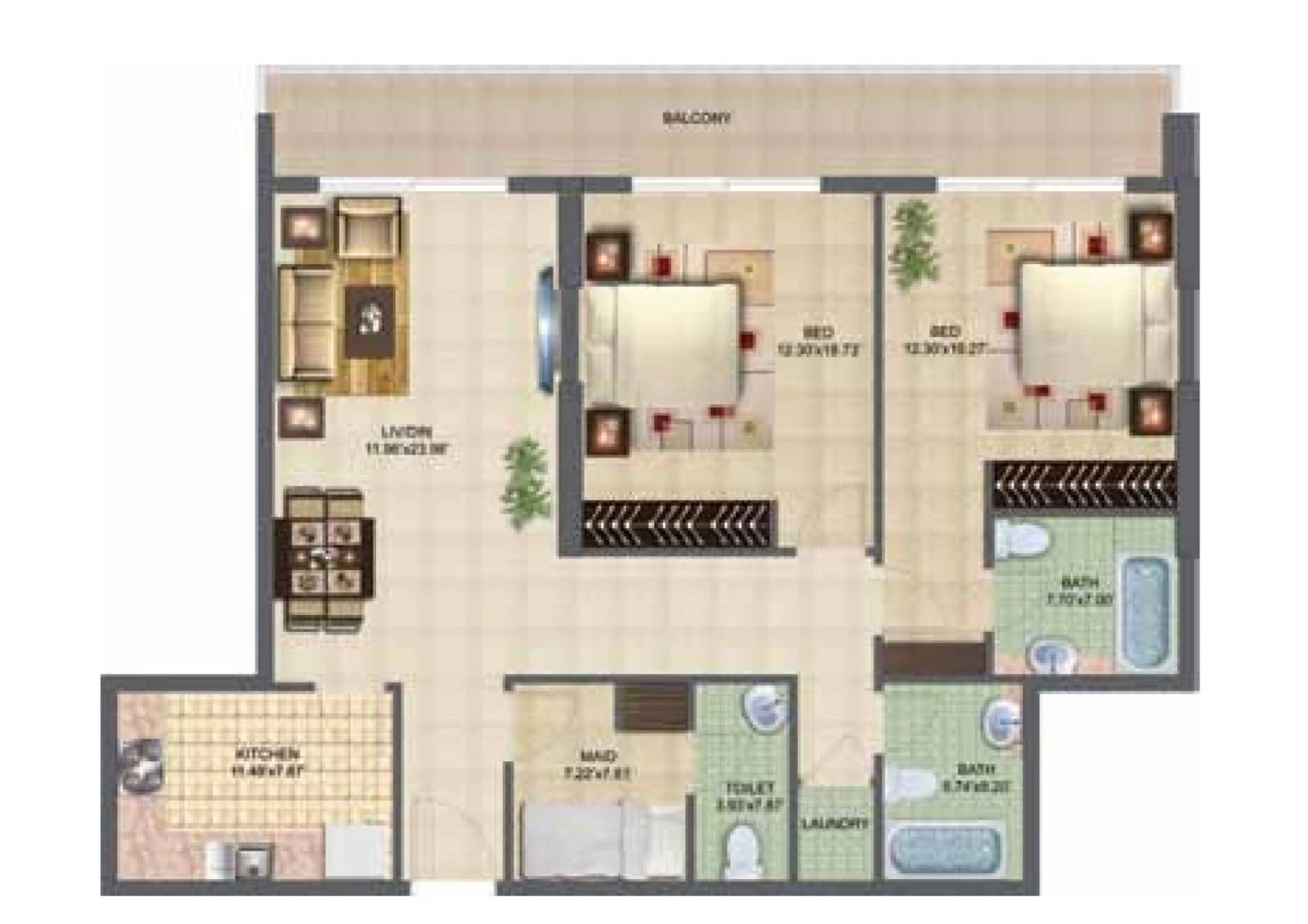 Plans Oakwood Residences #2